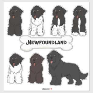 Set de Pegatinas de perros de dibujos animados de 