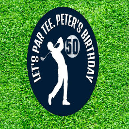 Set De Posavasos fiesta de cumpleaños temática al golf de NAVY MAN