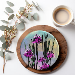 Set De Posavasos Flores del Desierto en Acuarela
