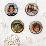 Set De Posavasos Modernas 4 fotos diferentes - Texto retro - Person<br><div class="desc">Un conjunto de modernas galerías con 4 fotos diferentes para hacer un conjunto único y personal de gallos. Esto es un gran regalo para un miembro de la familia como la abuela. Puede elegir 4 imágenes y personalizar cada foto con un pie de foto. Cada foto incluye un borde oscuro...</div>