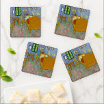 Set De Posavasos Vincent Van Gogh El Dormitorio<br><div class="desc">Este Vincent van Gogh,  The Bedroom,  es un cuadro de 1889 de su dormitorio,  en el Instituto de Arte de Chicago. Era su dormitorio en Arles,  Francia,  que decoró y creó este cuadro de su dormitorio.</div>