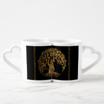 Árbol Mehndi de la Vida (Oro) (Henna)