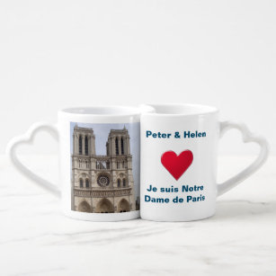 Set De Tazas De Café Catedral de Notre Dame de París.