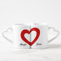 Corazón Rojo de San Valentín Personalizado para Él