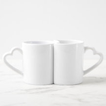 Custom Couples Mug – Half Heart Hands Design