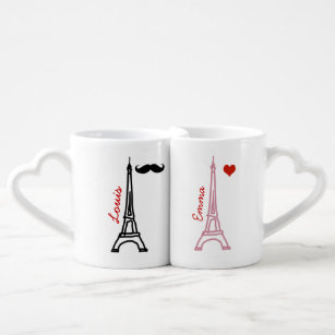 Set De Tazas De Café la Tour Eiffel París Francia
