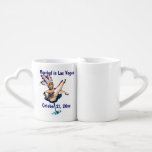 Set De Tazas De Café Las Vegas que casa el recuerdo<br><div class="desc">Una diversión Las Vegas que casaba el recuerdo o el recuerdo para la novia y el novio que consigue se casó en Las Vegas,  Nevada</div>