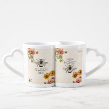 Queen Aee su miel Parejas de abeja Mug