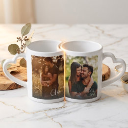 Set De Tazas De Café Recuerdo de foto de parejas 2 Nosotros Est Fecha e