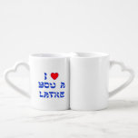 Set De Tazas De Café Te amo un Latke<br><div class="desc">¡Gran regalo de Chanukah para decir a alguien cuánto usted los ama con un juego en palabras con Latke!</div>