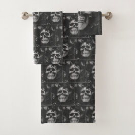 Set de toalla de cráneo oscura
