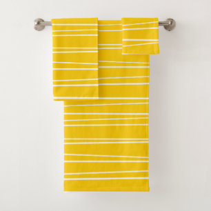 Set de toallas amarillo Stripe de España