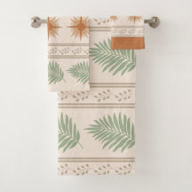 Set de toallas botánicas Boho Geo