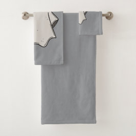 Set de Toallas con Fantasma Aesthetic