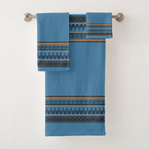 Set de toallas de baño azul de Minoan - Elegancia