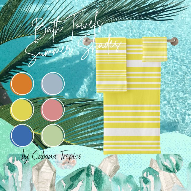Set de toallas de baño blanco y amarillo (Subido por el creador)
