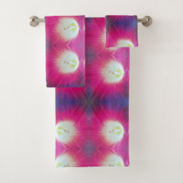 Set de toallas de baño color rosa púrpura personal