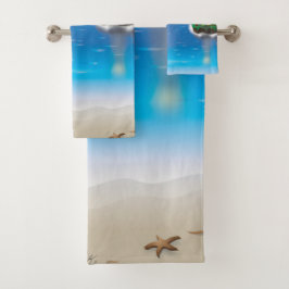 Set de toallas de baño con motivos de faro