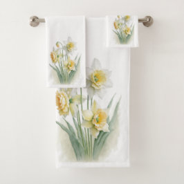 Set de toallas de baño Daffodil Floral