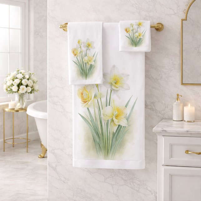 Set de toallas de baño Daffodil Floral (Subido por el creador)