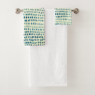 Set de toallas de baño de Boho en la costa de vidr