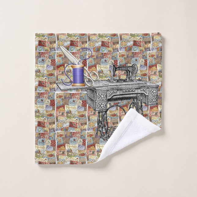 Set de toallas de baño de costura victoriano (Toallita)