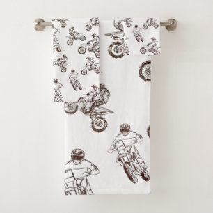 Set de toallas de baño de Dirt Cross