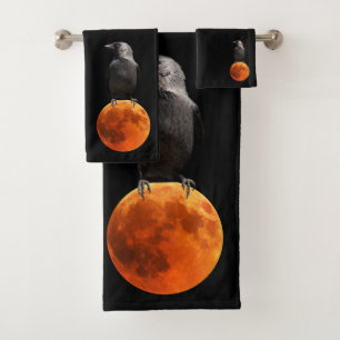 Set de toallas de baño de luna roja y marea de rav