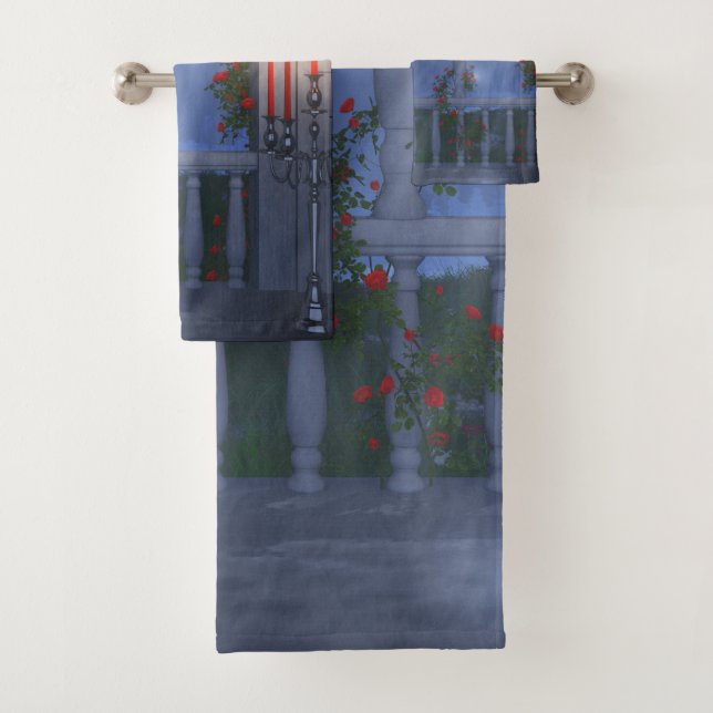 Set de toallas de baño de mantillo plateado (In situ)