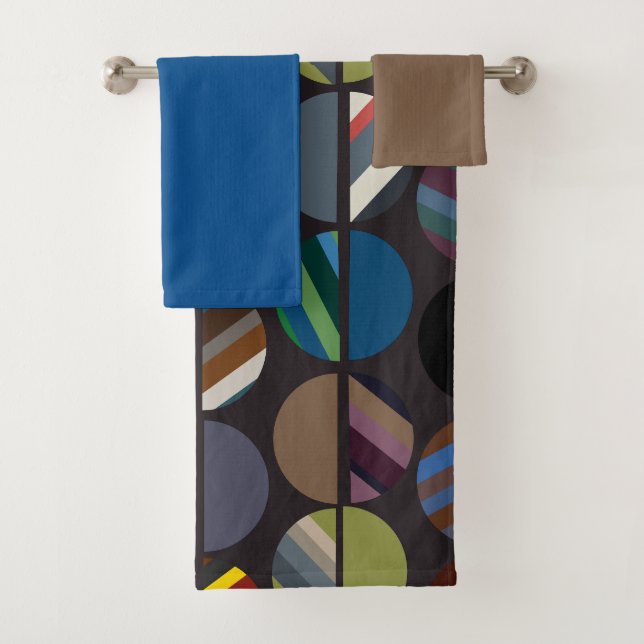 Set de toallas de baño de ovalación masculina a ra (In situ)