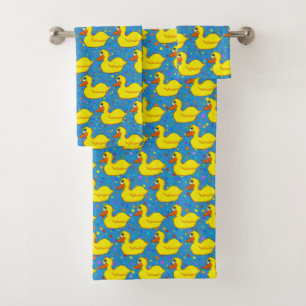 Set de toallas de baño de pato amarillo
