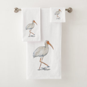 Set de toallas de baño de pintura Ibis blanca