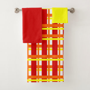 Set de toallas de baño de plástico templado