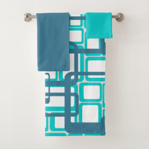 Set de toallas de baño de Rectángulos modernos de