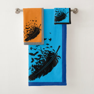 Set de toallas de baño Feathered Raven