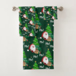 Set de toallas de baño Ho Ho, Santa y Christmas Tr<br><div class="desc">Ho Ho Ho Ho,  Santa y Christmas Trees Bath Towel Set Convierte tu baño en tu propio oasis personal con una toalla de personalizado perfecta para secarte a tu gusto.</div>