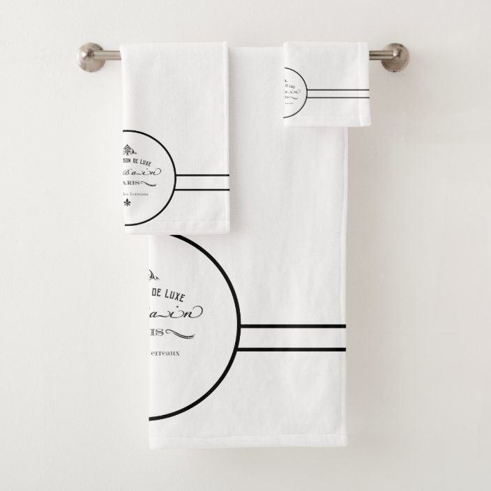 Toalla de monograma conjuntos mano y conjuntos de toalla de baño círculo Monograma lujo facecloth 