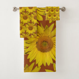 Set de toallas de baño - Mosaico de girasol