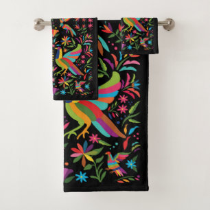 Set de toallas de baño Otomi mexicano