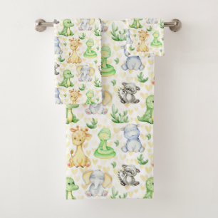 Set de toallas de baño para animales salvajes