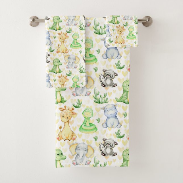 Set de toallas de baño para animales salvajes (In situ)