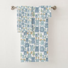 Set de toallas de baño para animales salvajes de A