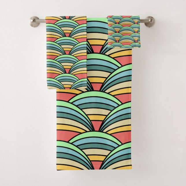 Set de toallas de baño para arcos de lluvia Boho (In situ)