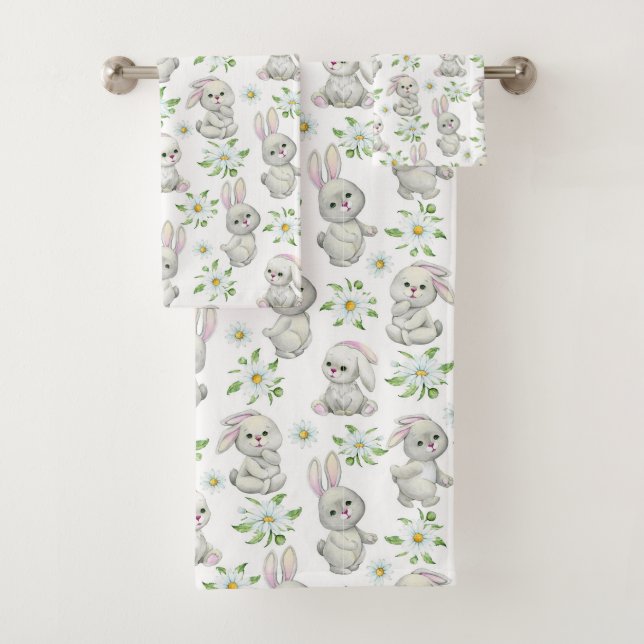 Set de toallas de baño para conejitos de Pascua (In situ)