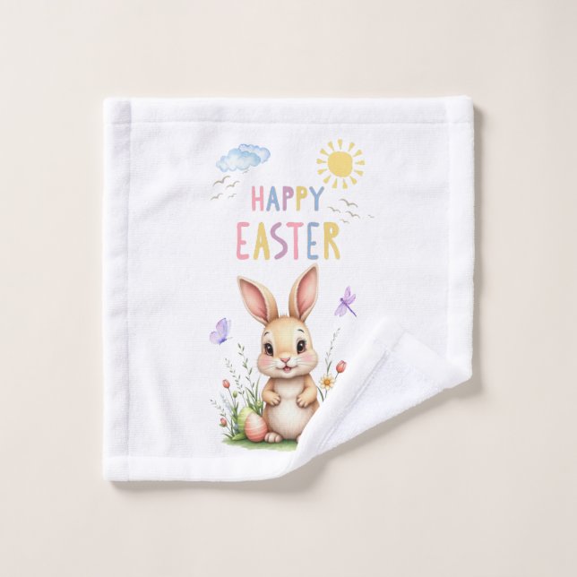 Set de toallas de baño para conejo de Pascua (Toallita)