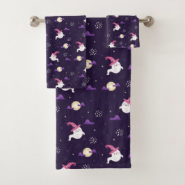 Set de toallas de baño para el tema de Halloween