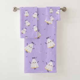 Set de toallas de baño para el tema de Halloween