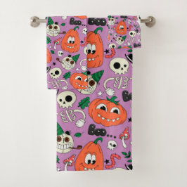Set de toallas de baño para el tema de Halloween