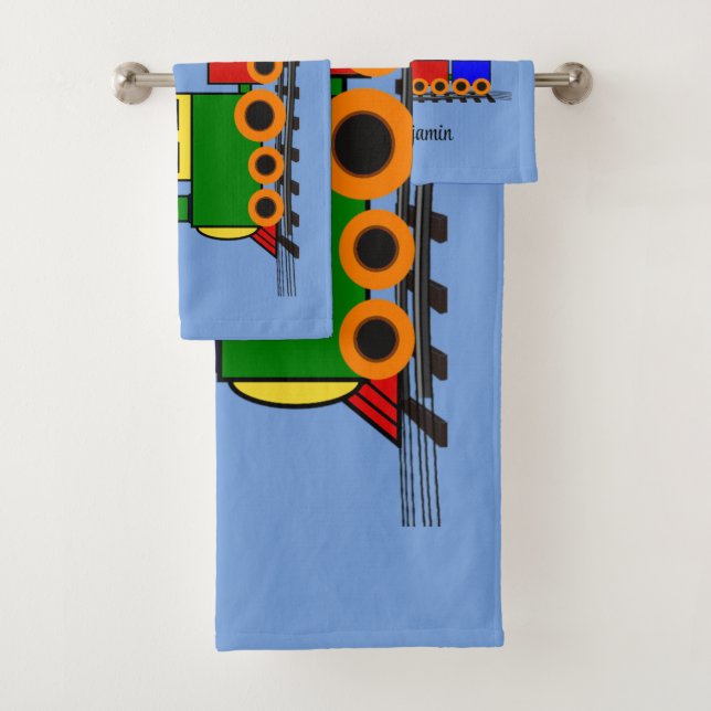 Set de toallas de baño para el tren pequeño