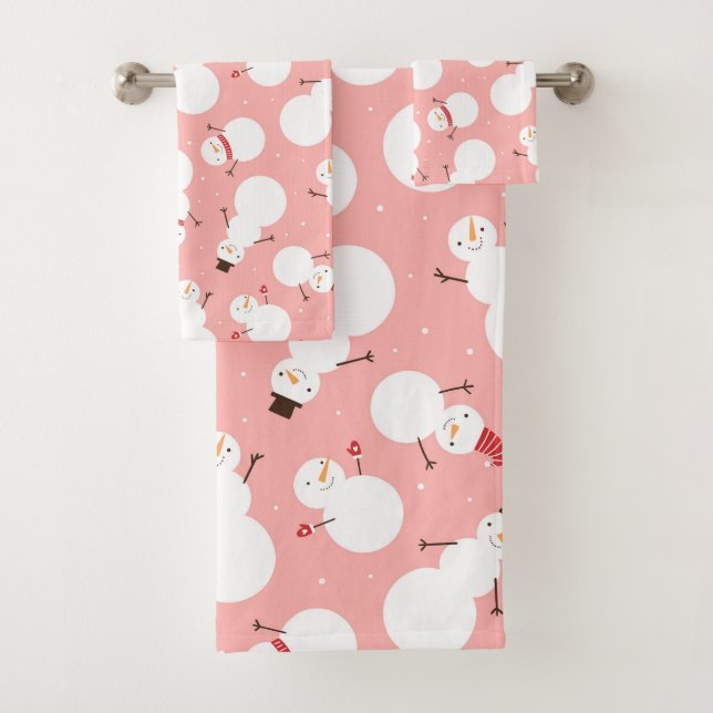 Set de toallas de baño para navidades Snowman (In situ)